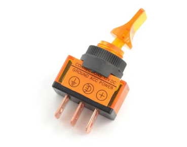 ON-OFF switch ASW-14D 12V / 20A illuminated yellow